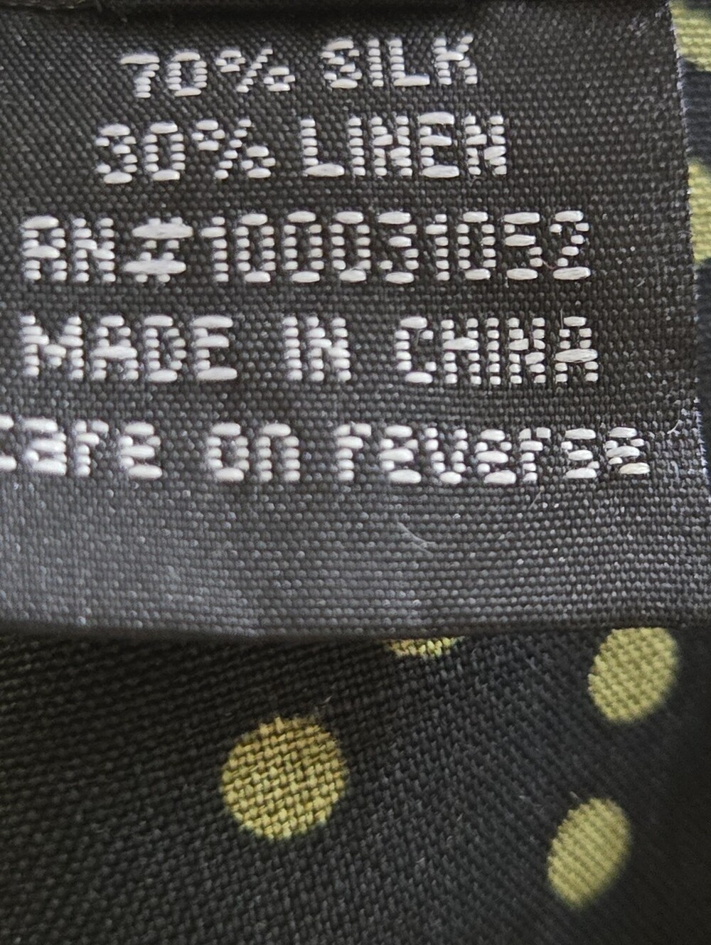 Citron Black Asian Print Silk Linen Blazer Open Front Banded Collar Womens 1X - Picture 15 of 15